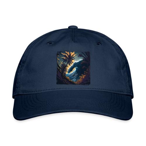Moonlight Jungle Wave - Organic Baseball Cap