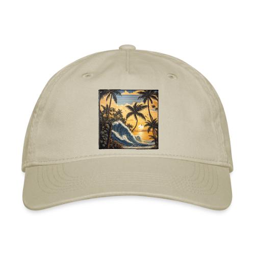 Jungle Wave Sunrise - Organic Baseball Cap