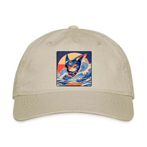 Wavecat Kitten - Organic Baseball Cap