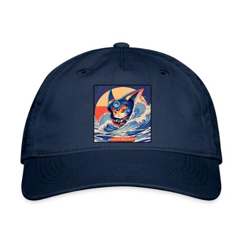 Wavecat Kitten - Organic Baseball Cap