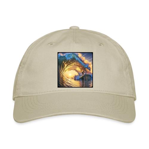 Morning Gold Full-Pipe Wave - Organic Baseball Cap