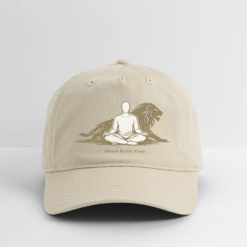 Silence Builds Kings Meditation Lion - Organic Baseball Cap