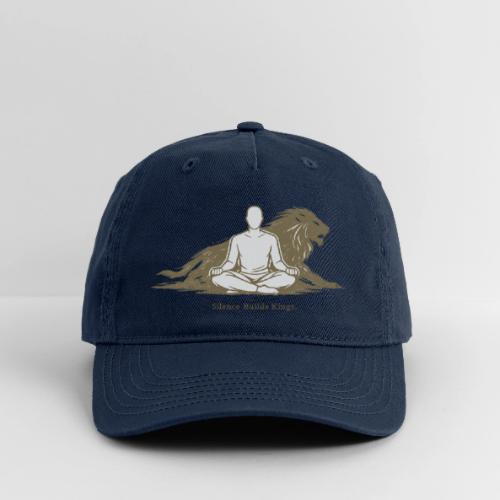 Silence Builds Kings Meditation Lion - Organic Baseball Cap