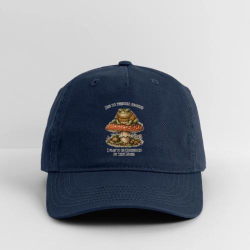 Frog Consumed by Moss Cottagecore Aesthetic - Organic Baseball Cap