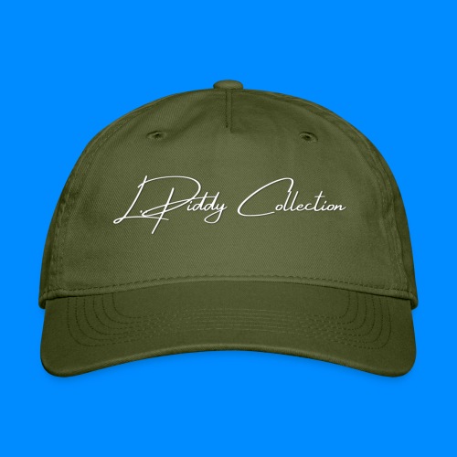 Official L.Piddy Collection Logo in White - Organic Baseball Cap