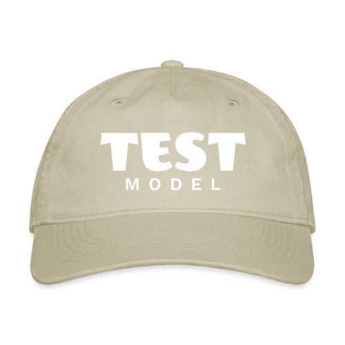 test model prototype - Organic Baseball Cap