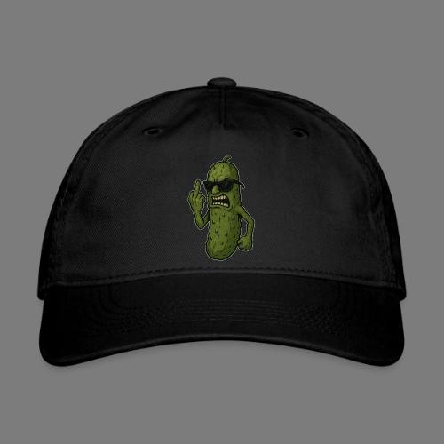 Angry Pickle Flipping the Bird - Organic Baseball Cap