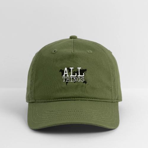 All Things World Map - Organic Baseball Cap