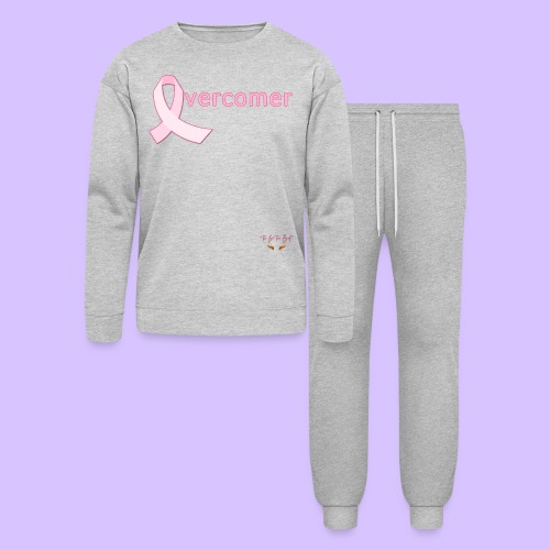 OVERCOMER - Breast Cancer Awareness - Bella + Canvas Unisex Lounge Wear Set