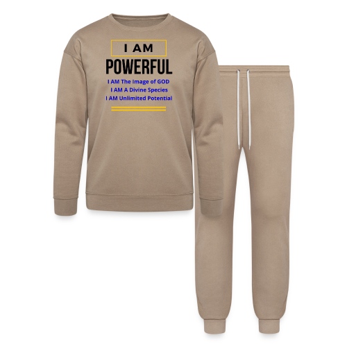 I AM Powerful (Light Colors Collection) - Lounge Wear Set by Bella + Canvas