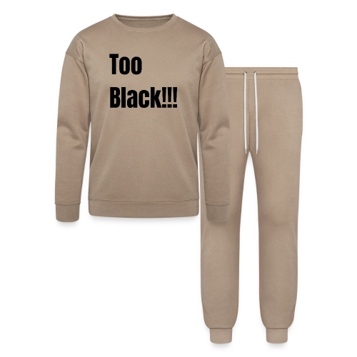 Too Black Black 1 - Bella + Canvas Unisex Lounge Wear Set