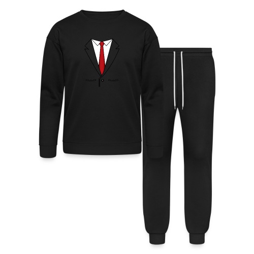 Suit and Red Tie - Bella + Canvas Unisex Lounge Wear Set