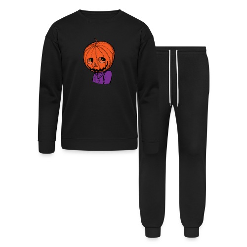 Pumpkin Head Halloween - Bella + Canvas Unisex Lounge Wear Set