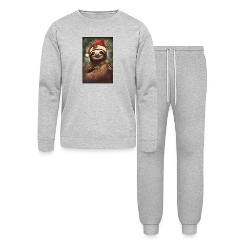 Christmas Sloth - Bella + Canvas Unisex Lounge Wear Set