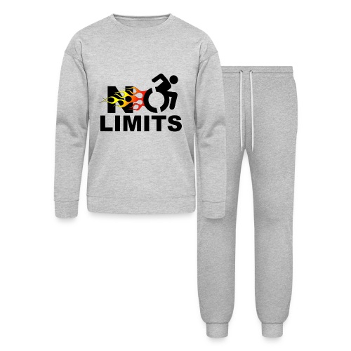 No limits for this wheelchair user * - Bella + Canvas Unisex Lounge Wear Set