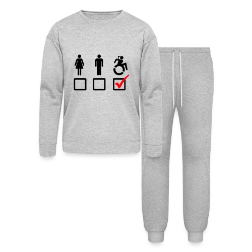 This female wheelchair user is suitable # - Bella + Canvas Unisex Lounge Wear Set