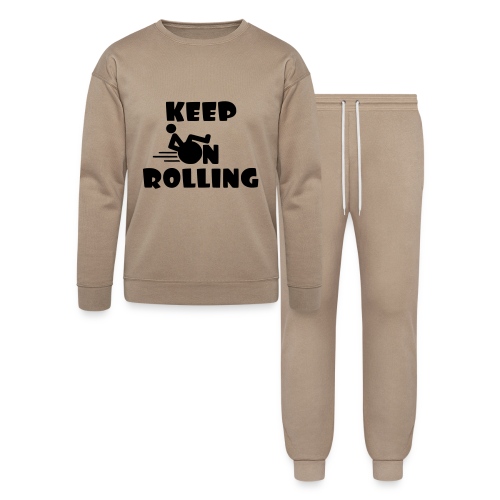 Keep on rolling with your wheelchair * - Bella + Canvas Unisex Lounge Wear Set