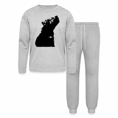 OnePleasure cool cute young wolf puppy gift ideas - Bella + Canvas Unisex Lounge Wear Set