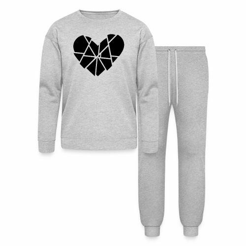 Heart Broken Shards Anti Valentine's Day - Bella + Canvas Unisex Lounge Wear Set