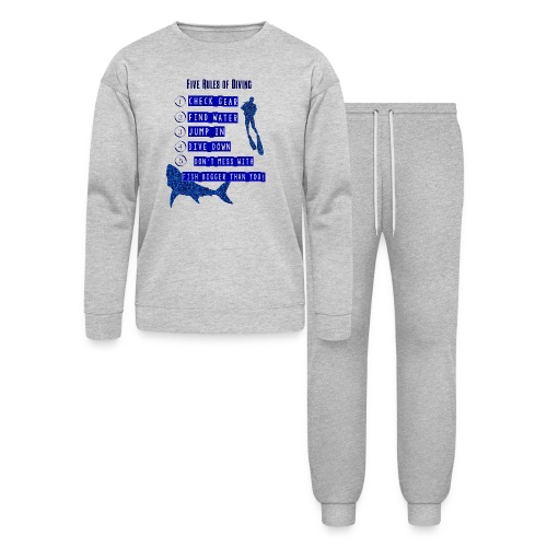 The Five Rules of Diving - Bella + Canvas Unisex Lounge Wear Set