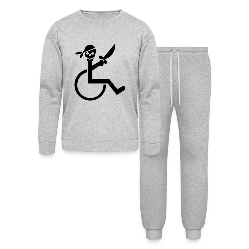 Pirate in a wheelchair with a sword, disability * - Bella + Canvas Unisex Lounge Wear Set