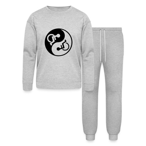 Wheelchair jing jang symbol for wheelchair users * - Lounge Wear Set by Bella + Canvas