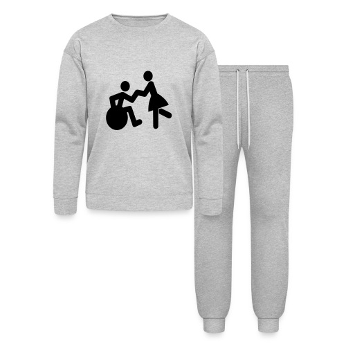 Dancing male wheelchair user with a lady * - Bella + Canvas Unisex Lounge Wear Set