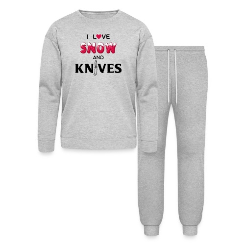 I Love Snow and Knives - Lounge Wear Set by Bella + Canvas