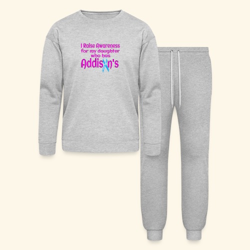 Support Daughter With Addisons - Bella + Canvas Unisex Lounge Wear Set