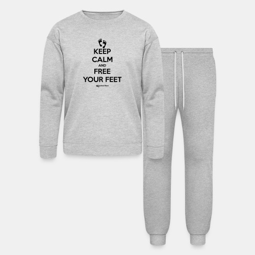 Keep Calm and Free Your Feet - Bella + Canvas Unisex Lounge Wear Set