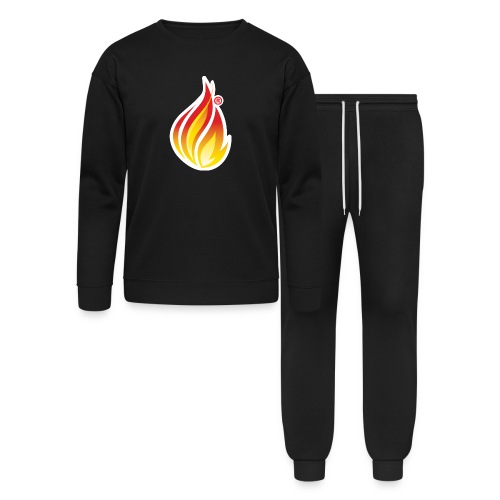 HL7 FHIR Flame graphic with white background - Bella + Canvas Unisex Lounge Wear Set