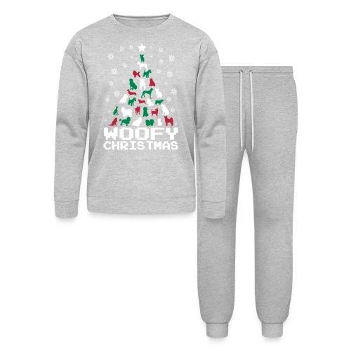 Woofy Christmas Tree - Bella + Canvas Unisex Lounge Wear Set