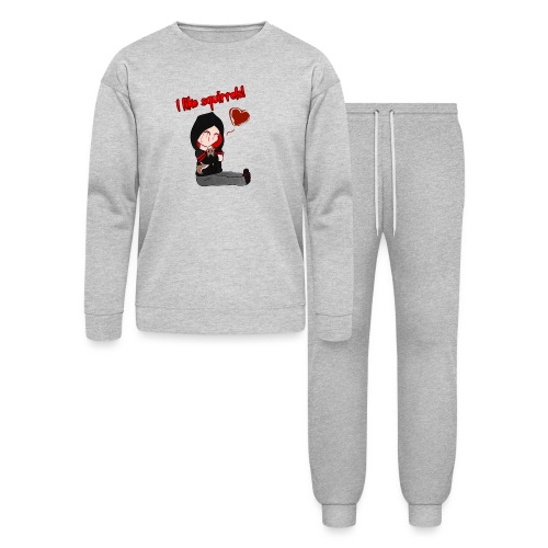 I like Squirrels (With Text) - Bella + Canvas Unisex Lounge Wear Set