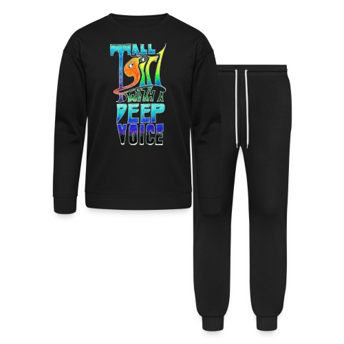 Tall Girl with a Deep Voice (light lines) - Bella + Canvas Unisex Lounge Wear Set