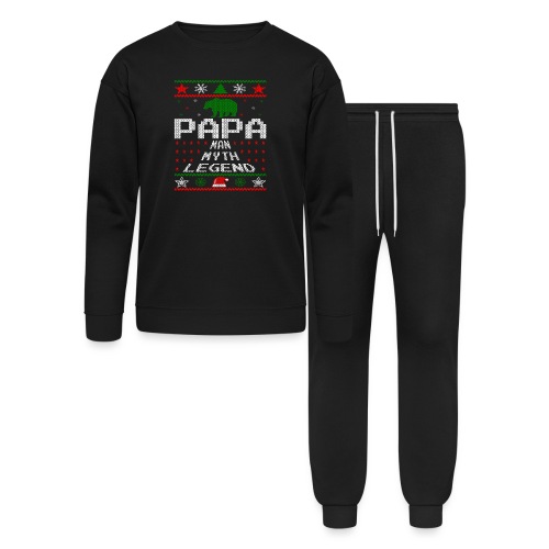 Papa Christmas Sweater - Bella + Canvas Unisex Lounge Wear Set
