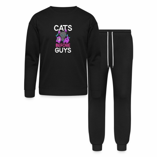 punk cats before guys heart anti valentines day - Bella + Canvas Unisex Lounge Wear Set