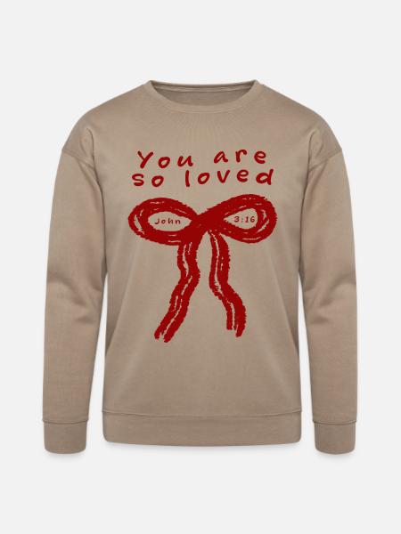 You Are So Loved - Bella + Canvas Unisex Sweatshirt - tan