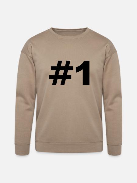 Number 1 - Bella + Canvas Unisex Sweatshirt - tan
