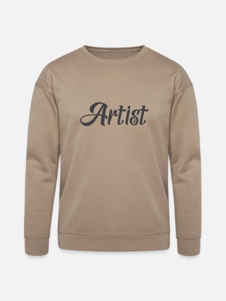 Artist (Black) - Bella + Canvas Unisex Sweatshirt - tan