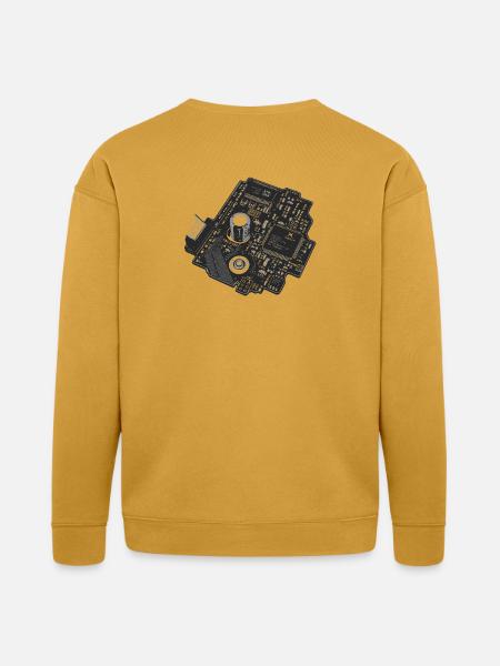 Circuitboard Noir - Bella + Canvas Unisex Sweatshirt - heather mustard