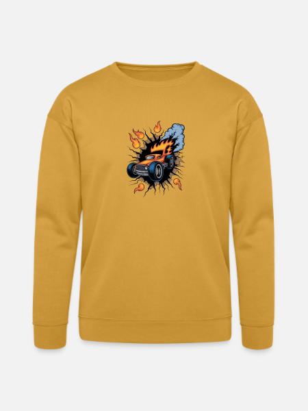 Blazing Hot Rod Rampage - Bella + Canvas Unisex Sweatshirt - heather mustard