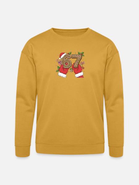 Holiday Gingerbread 6 7 Meme - Bella + Canvas Unisex Sweatshirt - heather mustard