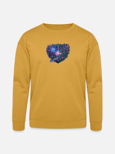 Neon Tree of Circuits - Bella + Canvas Unisex Sweatshirt - heather mustard
