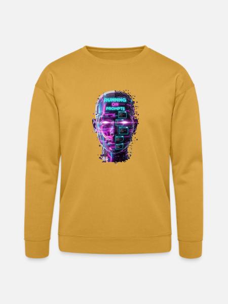 Neon Prompts AI Head - Bella + Canvas Unisex Sweatshirt - heather mustard