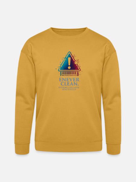 Warning Triangle Gradient - Bella + Canvas Unisex Sweatshirt - heather mustard