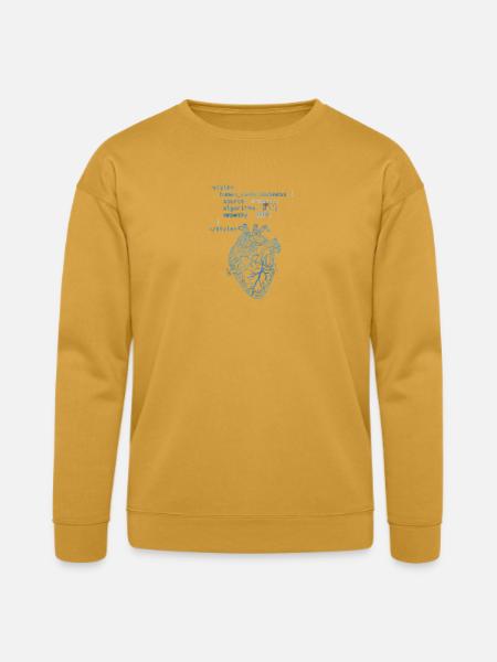 CodeHeart Anatomy Illustration - Bella + Canvas Unisex Sweatshirt - heather mustard