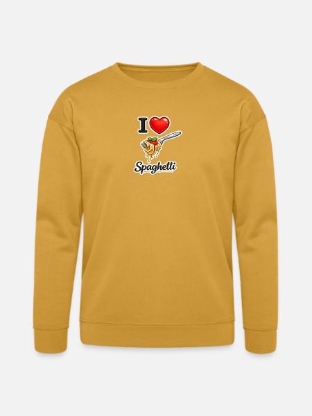 I Love Spaghetti Icon - Bella + Canvas Unisex Sweatshirt - heather mustard