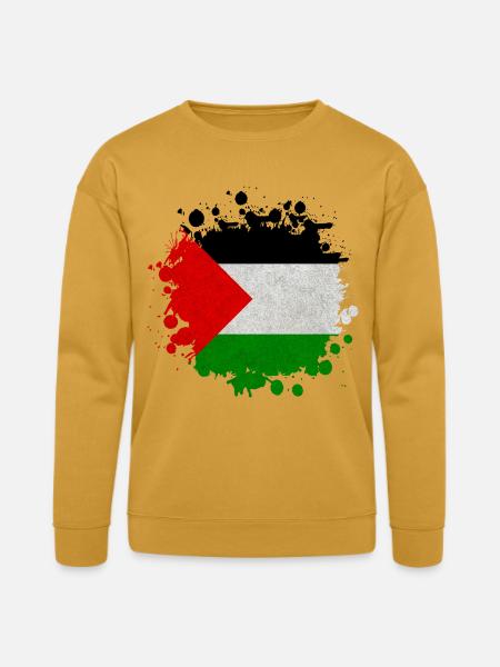 Palestine Blob / Flag Gift - Bella + Canvas Unisex Sweatshirt - heather mustard