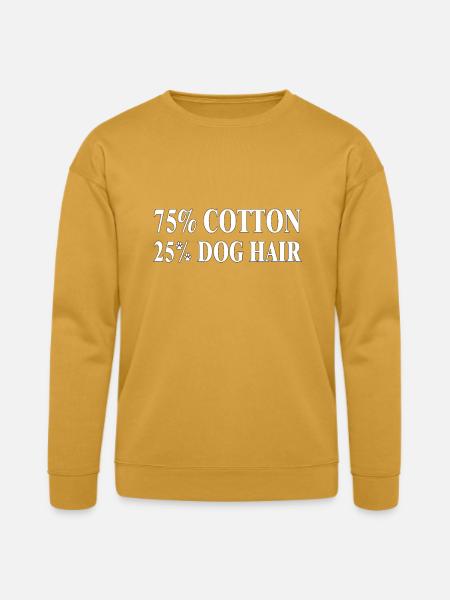 Dog Hair Cotton Blend Tee - Bella + Canvas Unisex Sweatshirt - heather mustard