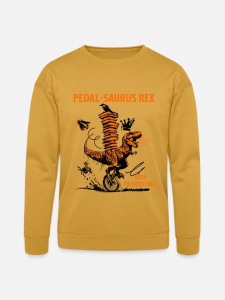 Pedal-Saurus Rex – Ride Prehistoric - Bella + Canvas Unisex Sweatshirt - heather mustard